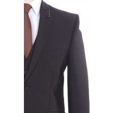 Jan Carlucci Yünlü Yelekli  Slimfit Drop 6 Takım