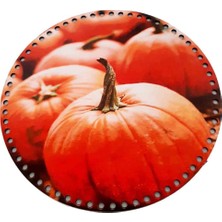 30 cm Çapında Resimli Ahşap Tepsi Tabanı Yeni