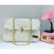 Pink Bag El Tasarımı Kürklü Çanta