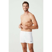U.S. Polo Assn. Erkek Beyaz Boxer Şort 80054