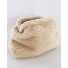 Heybes Kadın Peluş Teddy Clutch Çanta