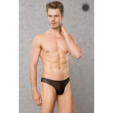 DOREANSE 1320 ERKEK TRANSPARAN SİYAH TANGA STRİNG