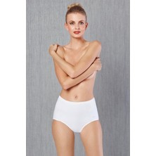 Doreanse Pamuklu Yüksek Bel Desensiz Kadın Slip Külot