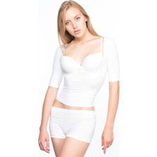 Emay 5014 Dikişsiz Göğsü Açık Kollu Korse