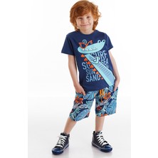 Denokids  Surfer Croco Erkek Çocuk Şort Takım