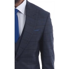 Jan Carlucci Kombinli Slimfit Yelekli Drop 6 Takım