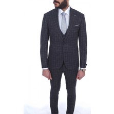 Jan Carlucci Slimfit Yelekli Drop 6 Takım