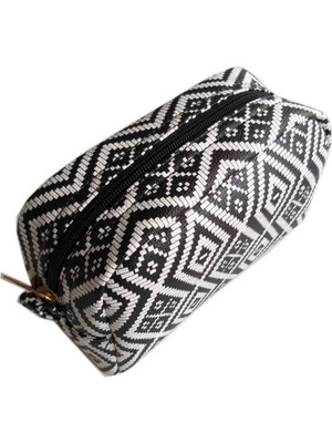 Angel Çanta Aksesuar Desenli El Işi Hobi, Makyaj Çantası Organizer Jumbo Kilim Desen