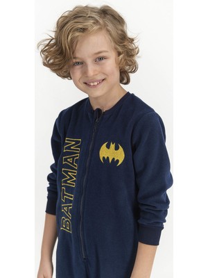 Batman Lacivert Erkek Çocuk Tulum