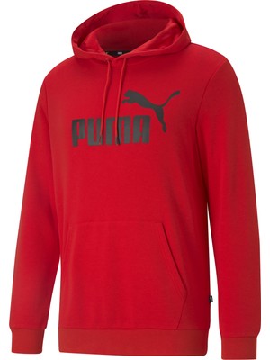Puma Big Logo Erkek Sweatshirt Kırmızı - 58668811