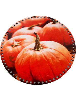 30 cm Çapında Resimli Ahşap Tepsi Tabanı Yeni