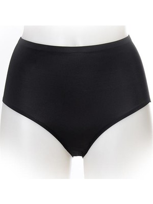 Dagi Siyah Yüksek Bel Lazer Kesim Yapıştırma Slip