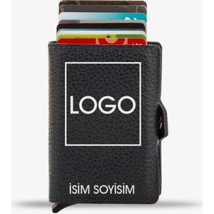 Anı Yüzük - Çift Mekanizmalı Deri Kartlık Lacivert