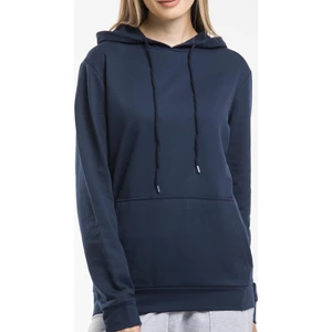 Kadın Kalın Kapüşonlu Kanguru Cepli Sweatshirt