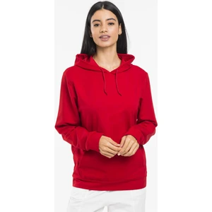 Kadın Kalın Kapüşonlu Kanguru Cepli Sweatshirt