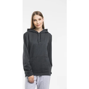 Kadın Kalın Kapüşonlu Kanguru Cepli Sweatshirt