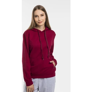 Kadın Kalın Kapüşonlu Kanguru Cepli Sweatshirt