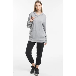 Kadın Kapüşonlu Kanguru Cepli Sweatshirt
