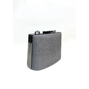 Platin Renk Çupra Kadın Abiye Clutch Portföy Çanta