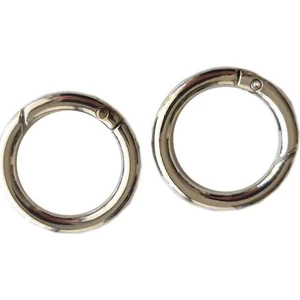 Angel Çanta Aksesuar Ikili 2.5 cm Gümüş Renk Yaylı Halka Örgü Çanta Için