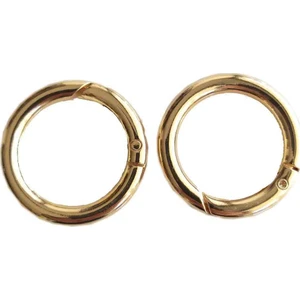 Angel Çanta Aksesuar Ikili 2.5 cm Light Gold Renk Yaylı Halka Örgü Çanta Için