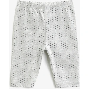 Pamuklu Puantiyeli Kısa Tayt