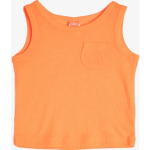 Kız Bebek Cep Detaylı Atlet