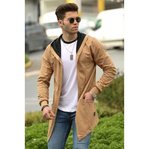 Camel Yırtık Detaylı Hırka 4093