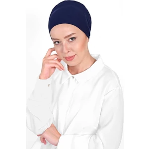 Belifanti Collection Düz Tesettür Penye Bone 1'li Paket- Lacivert