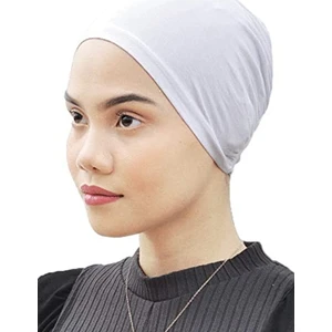 Belifanti Collection Düz Tesettür Penye Bone 1' Li Paket- Beyaz