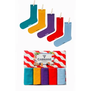 Carnaval Socks 5'li Pastel Renkli Çorap Moda Kutusu