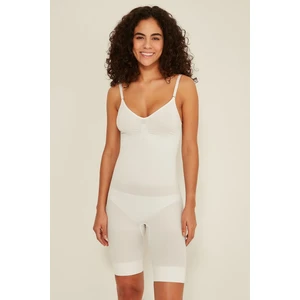 C&City C12011 Kadın Body Boxer Korse Beyaz
