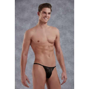 Leopar Siyah Erkek String 1326