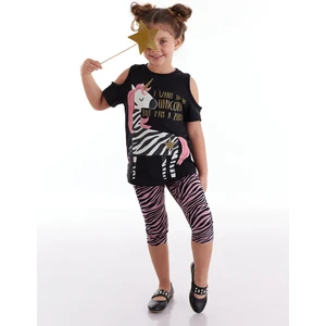 MSHB&G Unique Zebra Kız Çocuk Tunik Tayt Takım