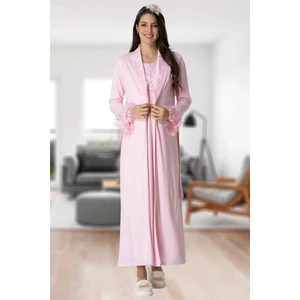 By Mecit Pijama Sabahlıklı Lohusa Gecelik Takım