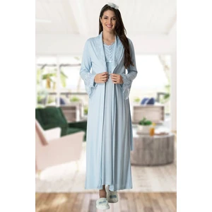 By Mecit Pijama Sabahlıklı Lohusa Gecelik Takım