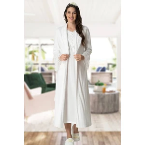 By Mecit Pijama Sabahlıklı Lohusa Gecelik Takım