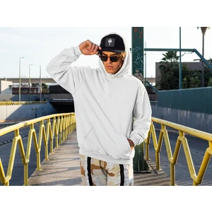 Raf Coll Unisex Beyaz Kapüşonlu Cepli Sweatshirt