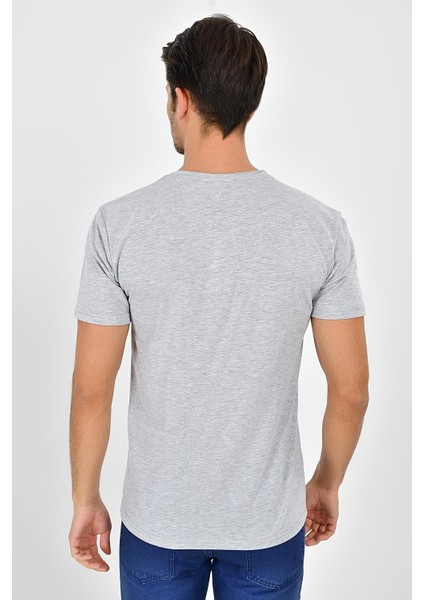 Bisiklet Yaka Brooklyn Baski Tshirt