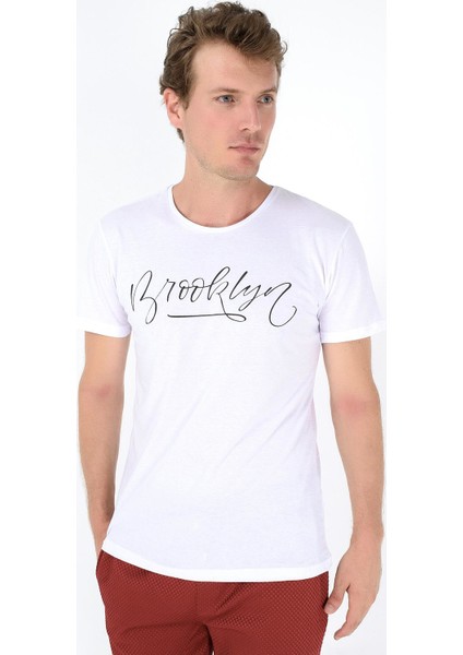 Brooklyn El Yazi Baskili Tshirt