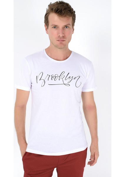 Brooklyn El Yazi Baskili Tshirt