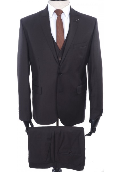 Yünlü Yelekli Slimfit Drop 6 Takım