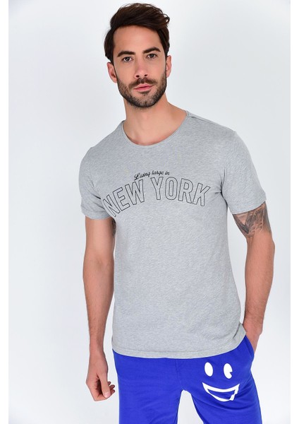 New York Yazlılı Tshirt