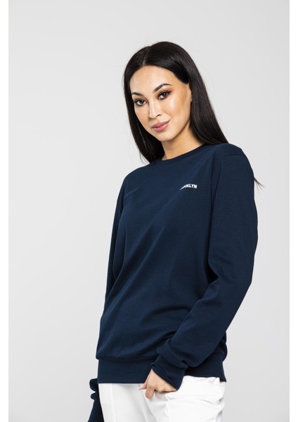 Kadın Bisiklet Yaka Sweatshirt