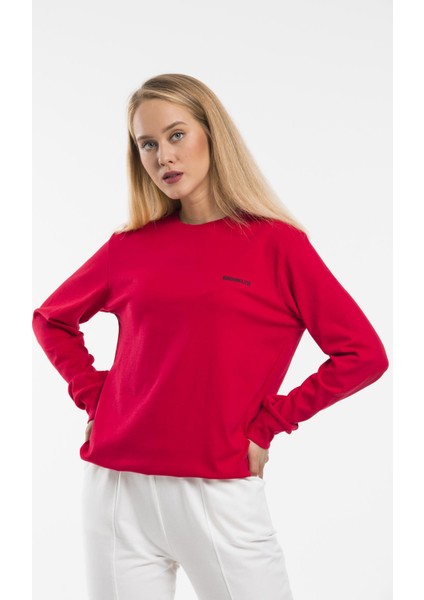 Kadın Bisiklet Yaka Sweatshirt