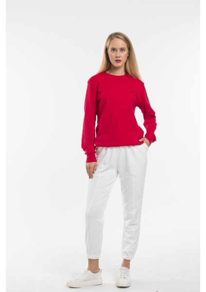 Kadın Bisiklet Yaka Sweatshirt