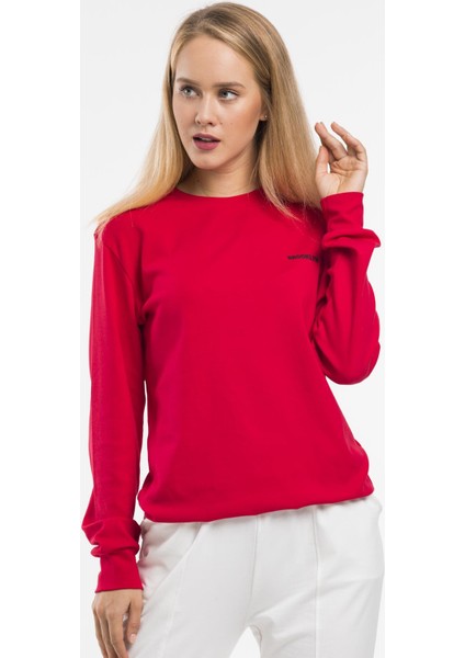 Kadın Bisiklet Yaka Sweatshirt