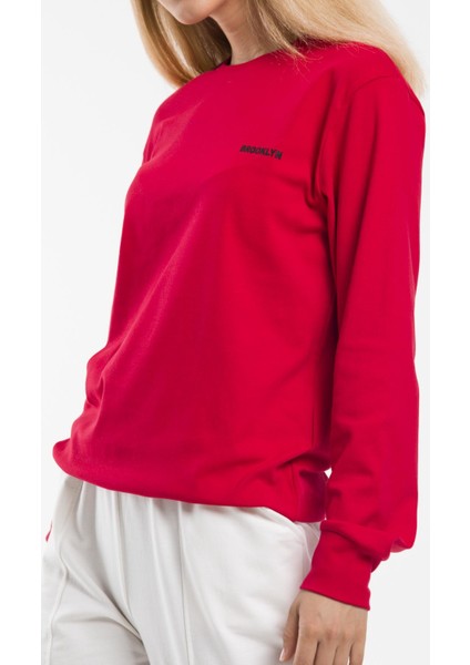Kadın Bisiklet Yaka Sweatshirt