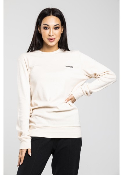 Kadın Bisiklet Yaka Sweatshirt modelleri