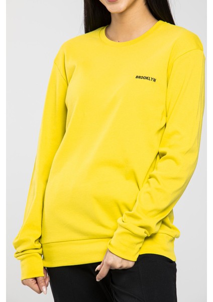 Kadın Bisiklet Yaka Sweatshirt